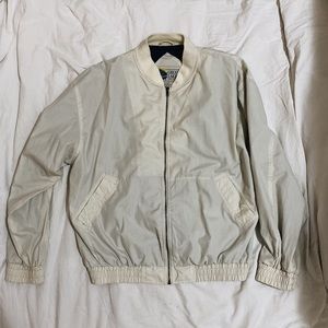 * Vintage off white 90s loose fit bomber jacket *